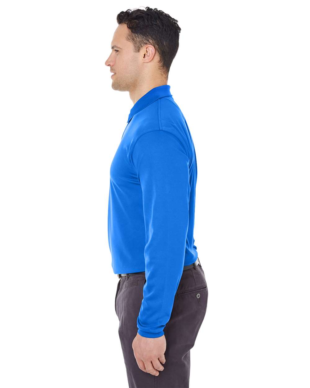 Men's Cool & Dry Long Sleeve MeshÂ PiquÃ© Polo