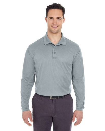 Men's Cool & Dry Long Sleeve MeshÂ PiquÃ© Polo