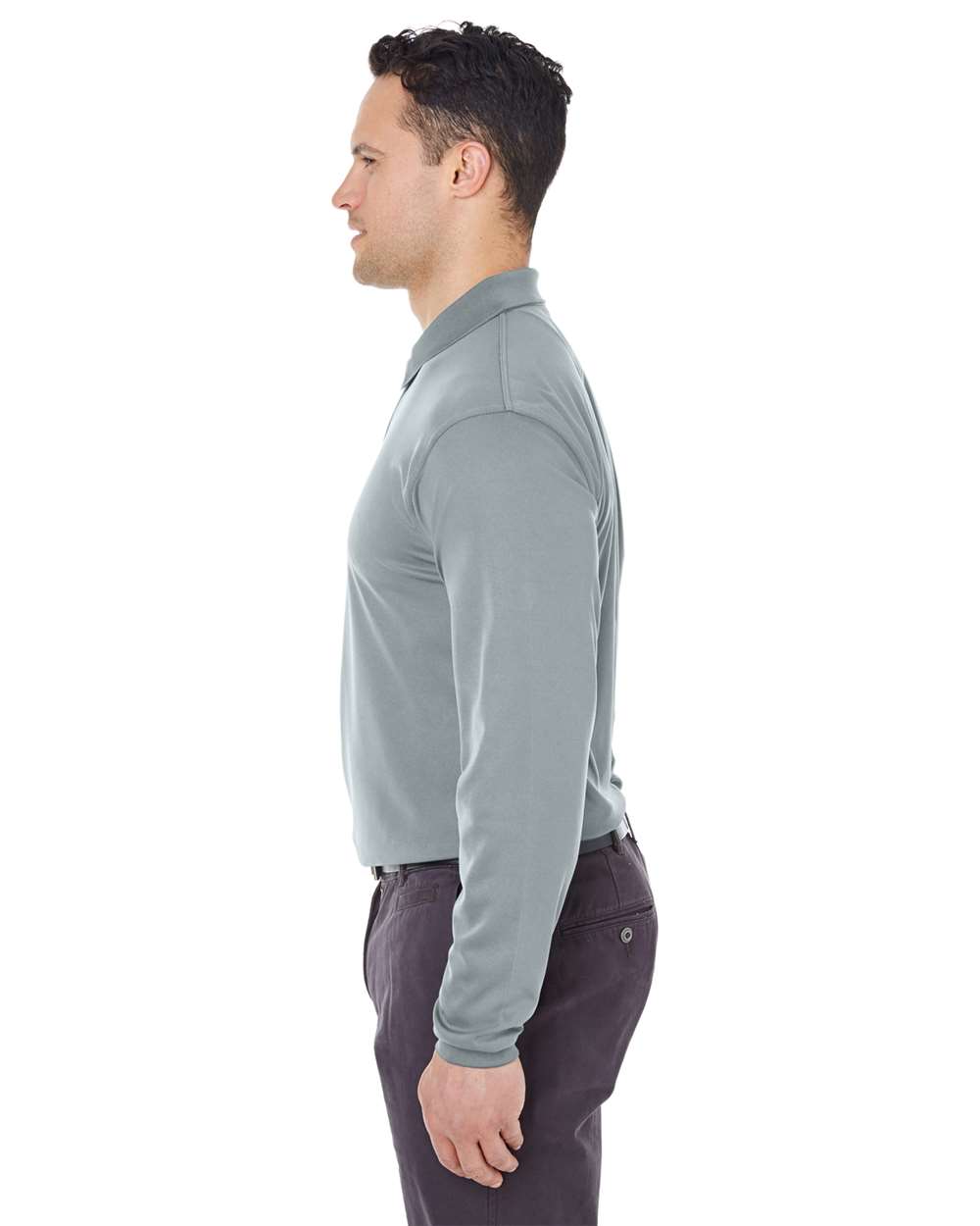 Men's Cool & Dry Long Sleeve MeshÂ PiquÃ© Polo