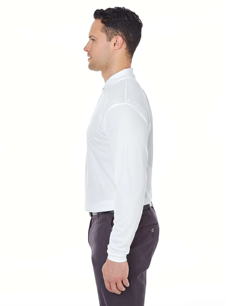 Men's Cool & Dry Long Sleeve MeshÂ PiquÃ© Polo