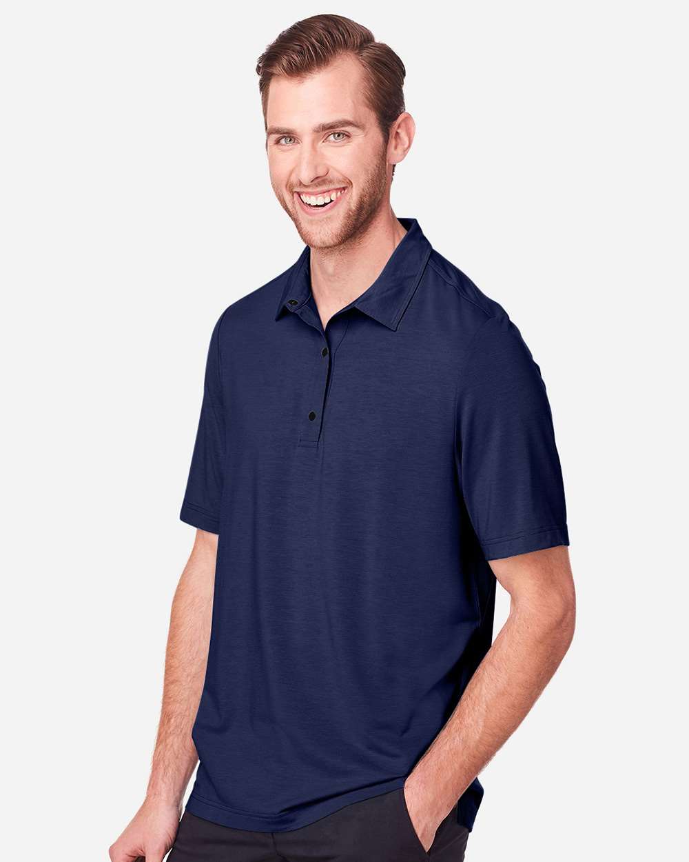 Men's JAQ Snap-Up Stretch Performance Polo