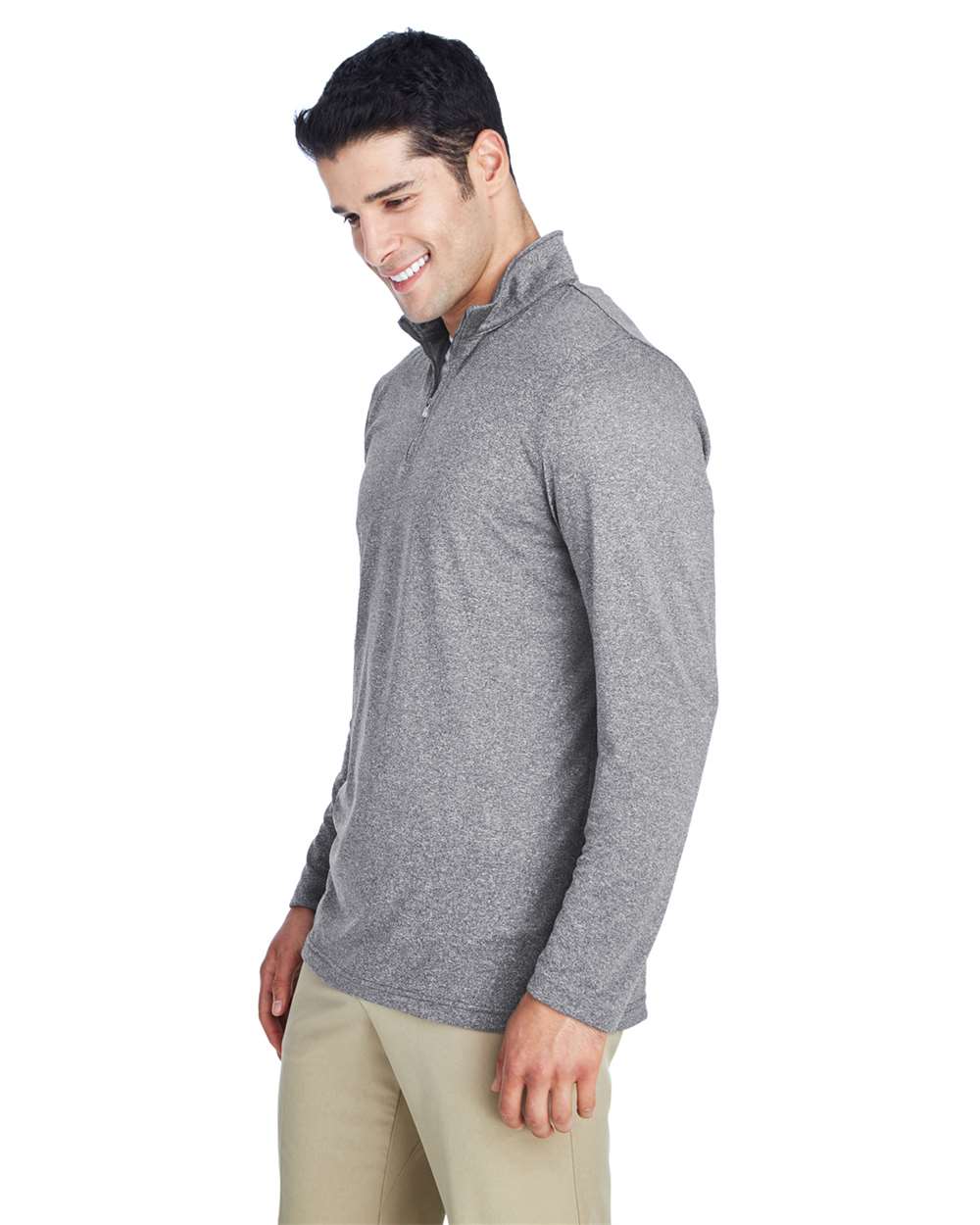 Men's Cool & Dry Heathered Performance Quarter-Zip Pullover