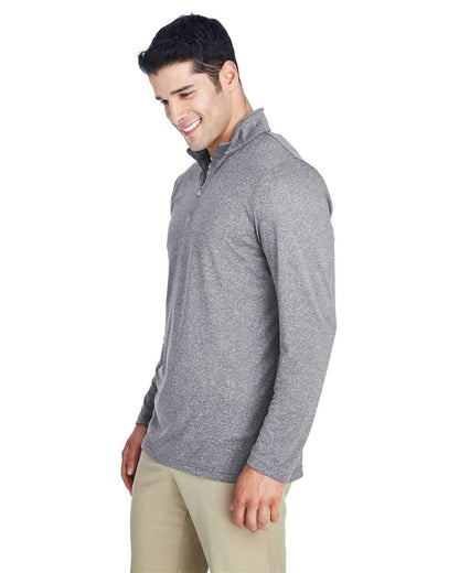 Men's Cool & Dry Heathered Performance Quarter-Zip Pullover