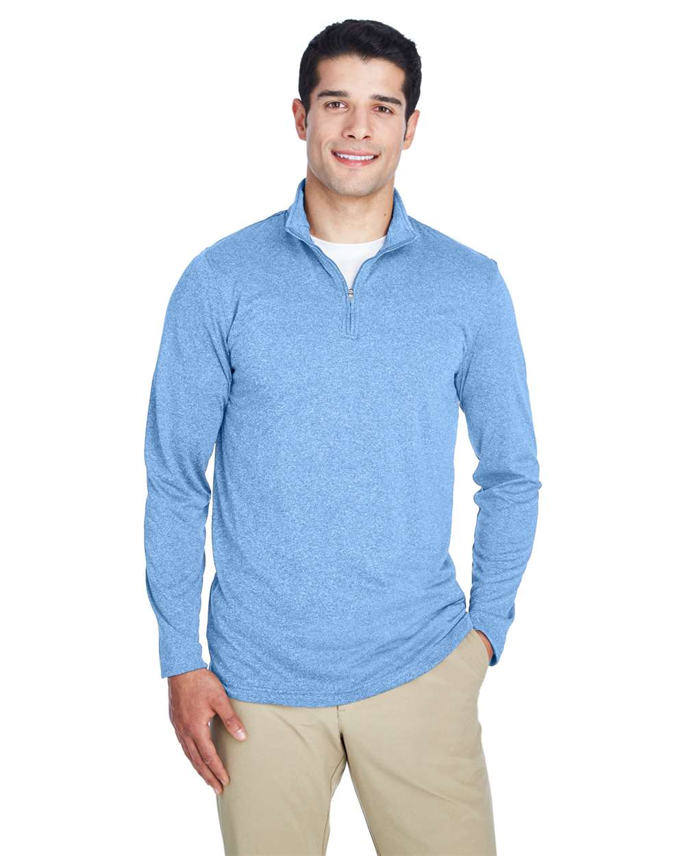 Men's Cool & Dry Heathered Performance Quarter-Zip Pullover