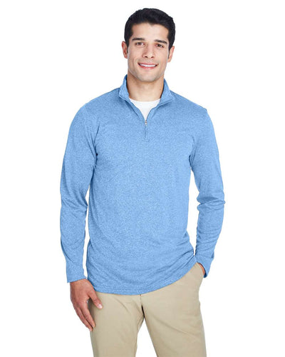 Men's Cool & Dry Heathered Performance Quarter-Zip Pullover