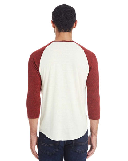 Unisex Triblend Three-Quarter Sleeve Raglan T-Shirt