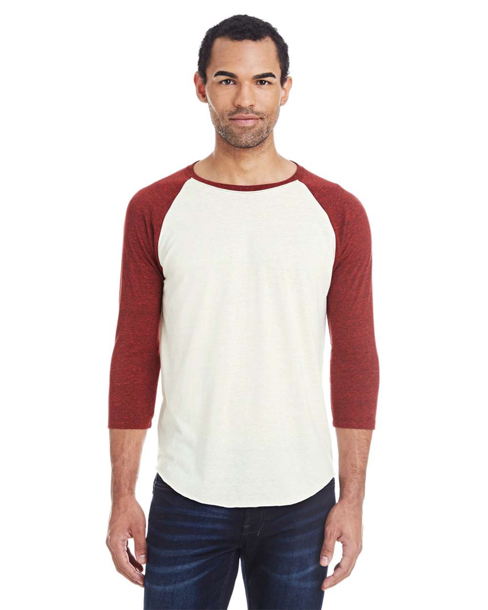Unisex Triblend Three-Quarter Sleeve Raglan T-Shirt