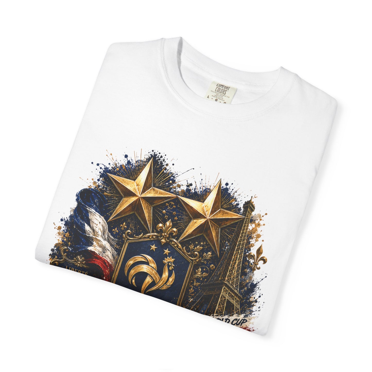 France Football 'Fiers d’Être Bleus' Celestial Shield – World Cup 2026 | Premium Graphic Tee
