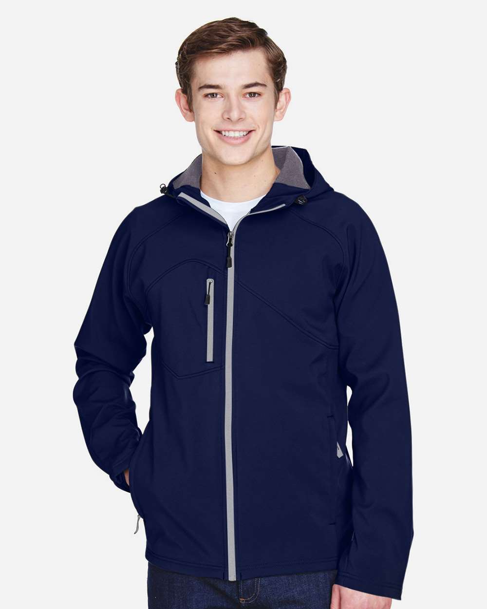 Men's Prospect Two-Layer Fleece Bonded Soft Shell Hooded Jacket