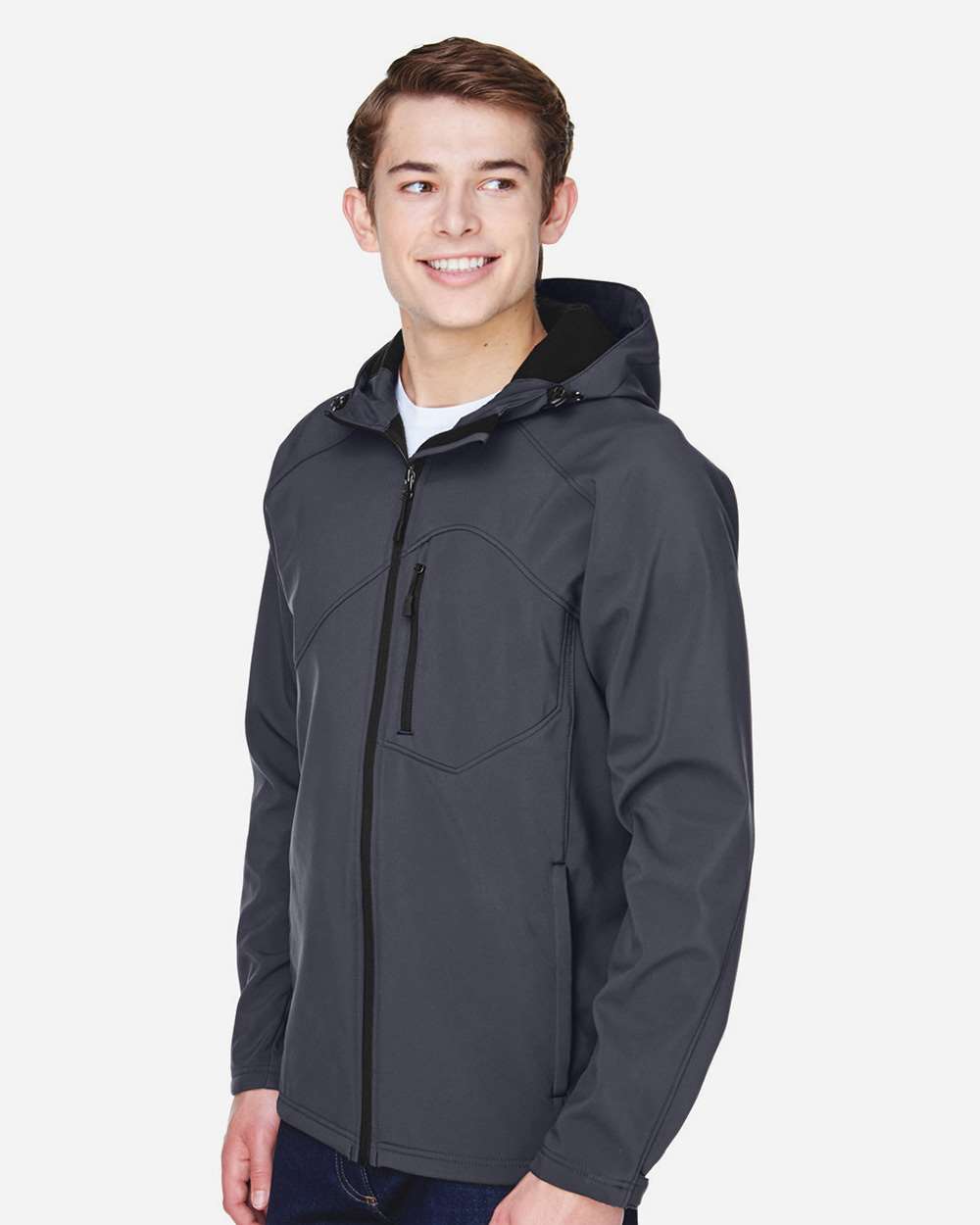 Men's Prospect Two-Layer Fleece Bonded Soft Shell Hooded Jacket