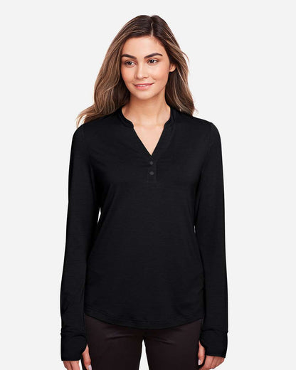 Women's JAQ Stretch Performance V-Neck Snap Pullover