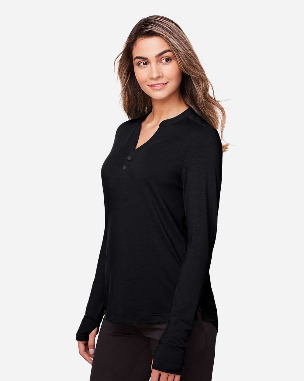Women's JAQ Stretch Performance V-Neck Snap Pullover