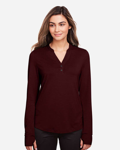 Women's JAQ Stretch Performance V-Neck Snap Pullover