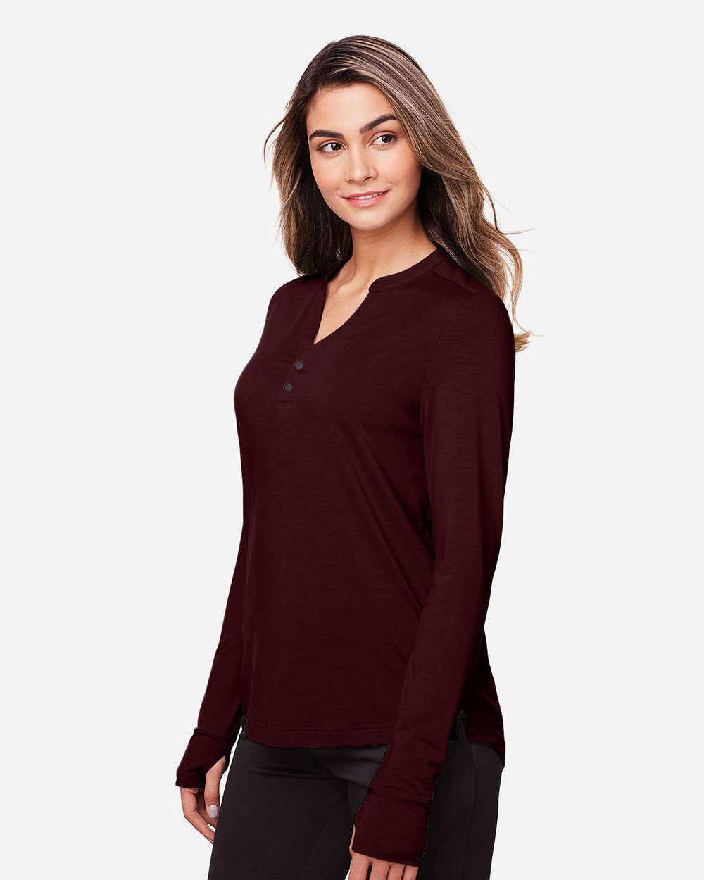 Women's JAQ Stretch Performance V-Neck Snap Pullover