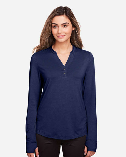 Women's JAQ Stretch Performance V-Neck Snap Pullover