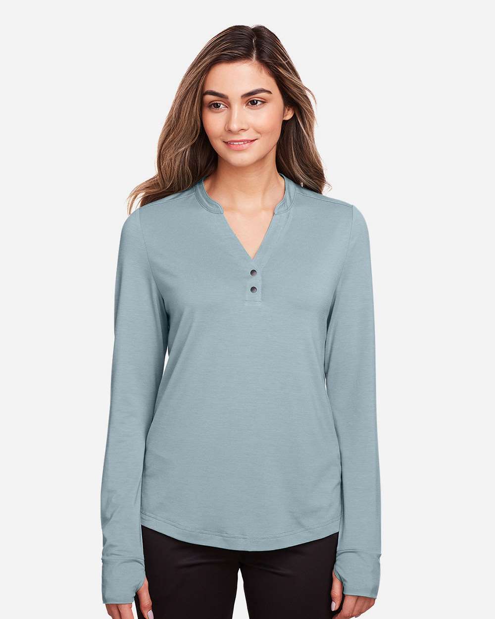 Women's JAQ Stretch Performance V-Neck Snap Pullover
