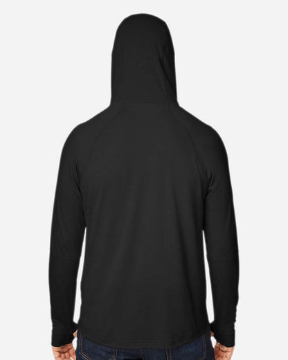 Unisex JAQ Stretch Performance Hooded Long Sleeve T-Shirt