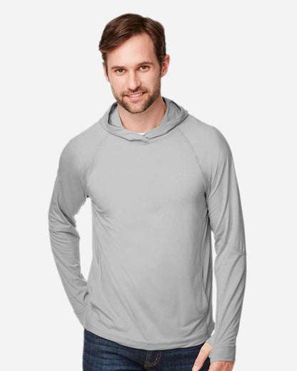 Unisex JAQ Stretch Performance Hooded Long Sleeve T-Shirt