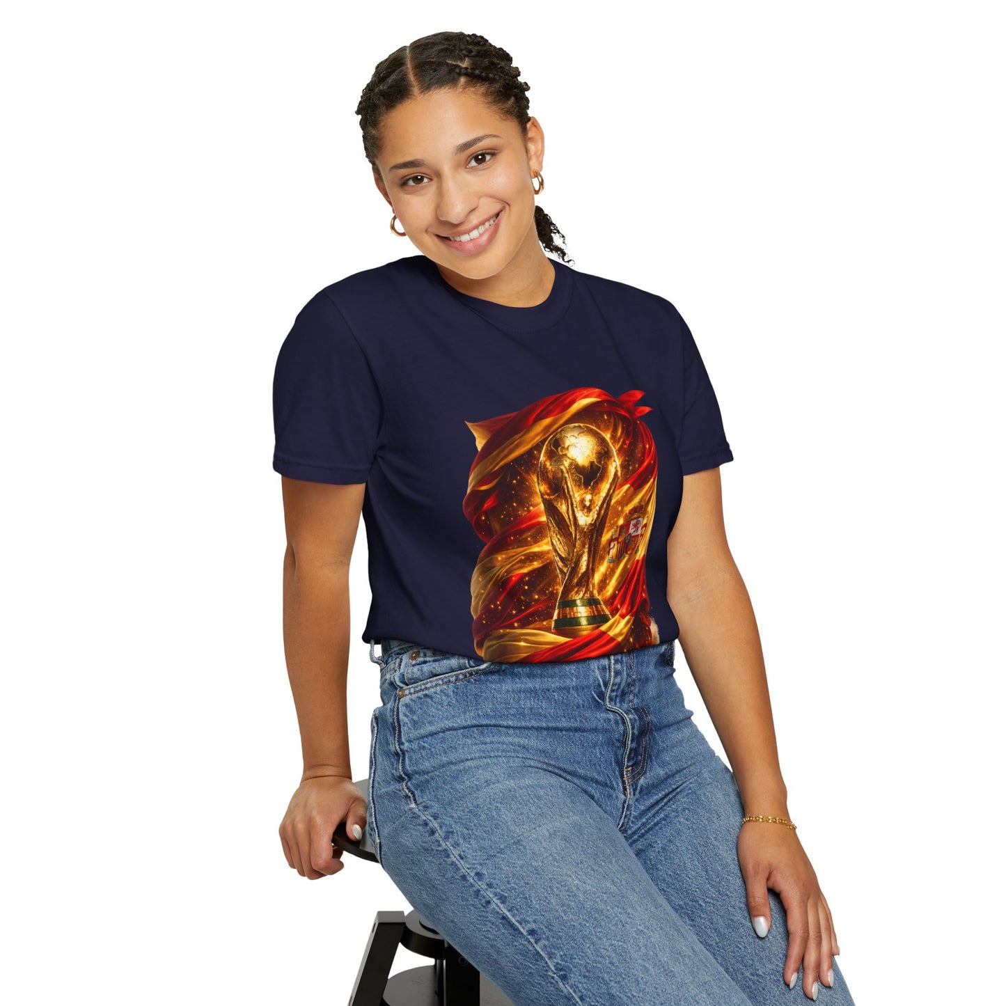 Spain Football World Cup 2026 'Resplandor Eterno' Shrouded Trophy | Premium Graphic Tee