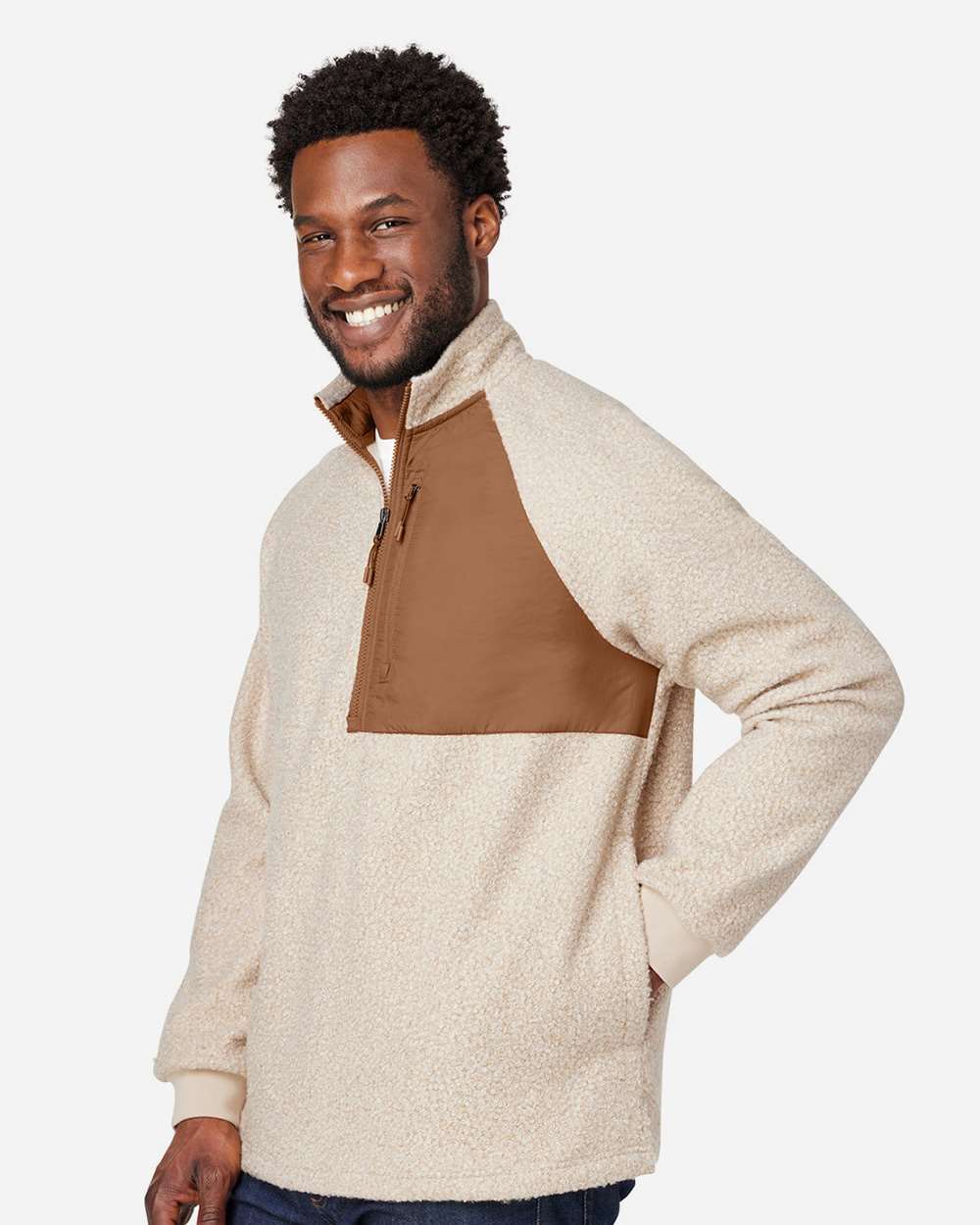 Men's Aura Sweater Fleece Quarter-Zip Pullover
