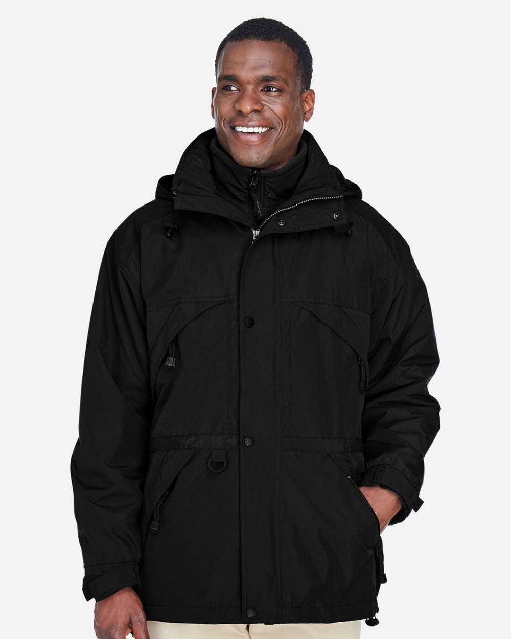 Men's 3-in-1 Parka with Dobby Trim