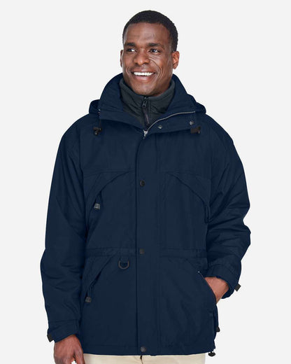 Men's 3-in-1 Parka with Dobby Trim