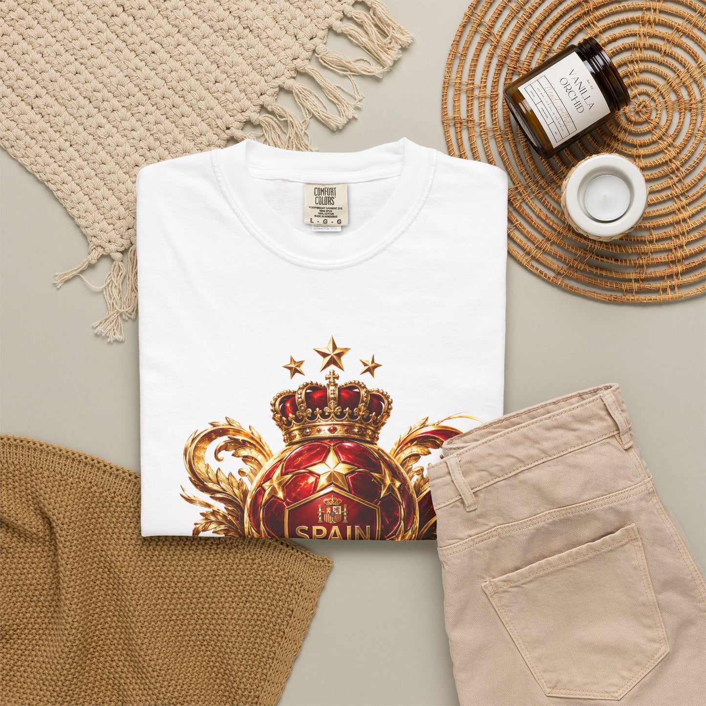 Spain Football World Cup 2026 'Crowned Glory' Imperial Trophy | Premium Graphic Tee