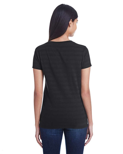 Women's Invisible Stripe V-Neck T-Shirt