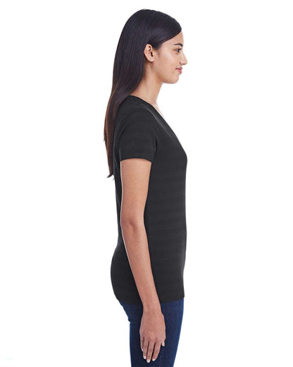 Women's Invisible Stripe V-Neck T-Shirt