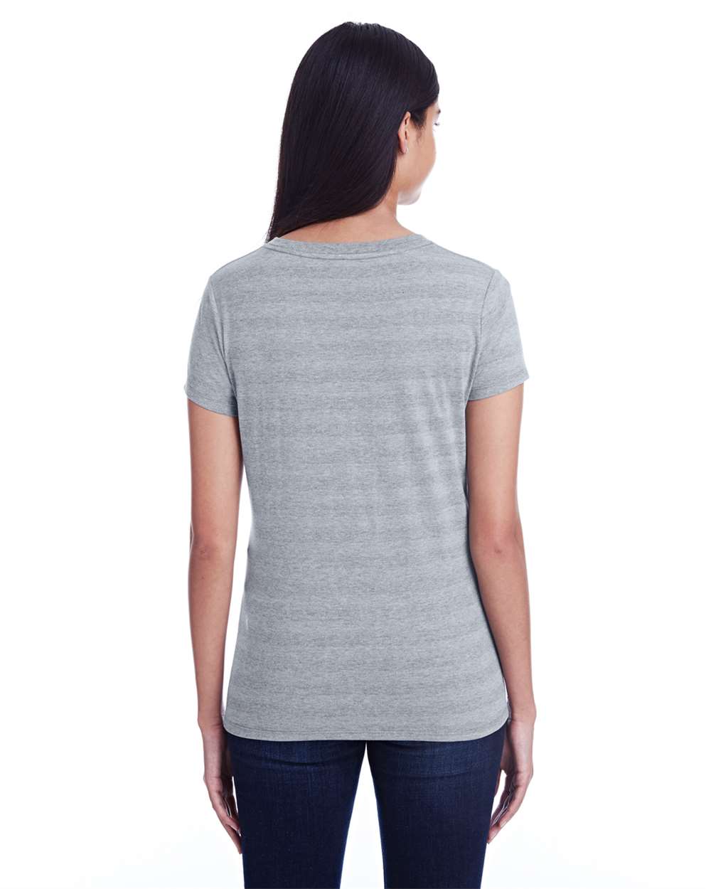 Women's Invisible Stripe V-Neck T-Shirt