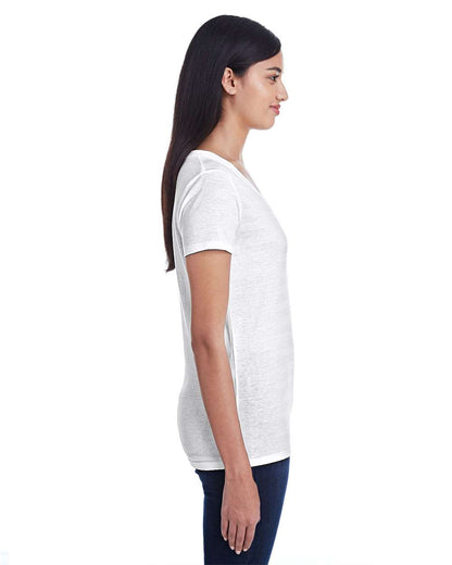 Women's Invisible Stripe V-Neck T-Shirt