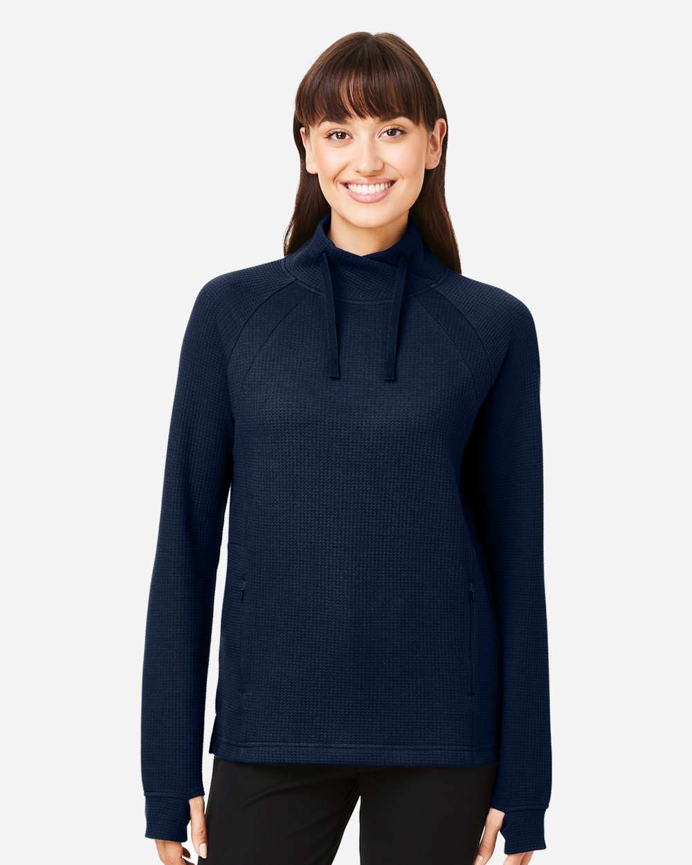 Women's Rhythm Waffle Cross-Neck Pullover