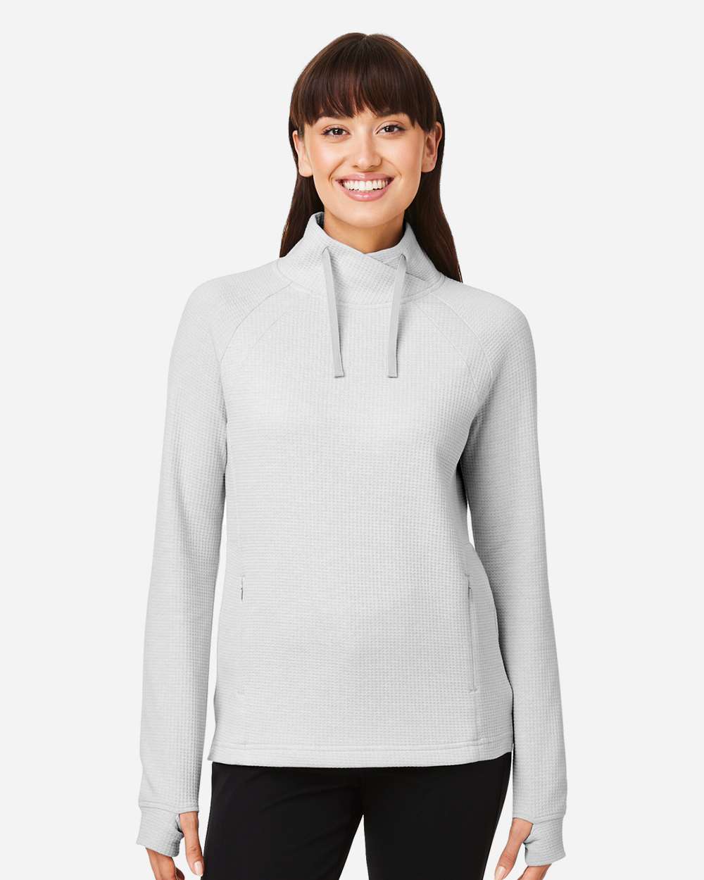 Women's Rhythm Waffle Cross-Neck Pullover