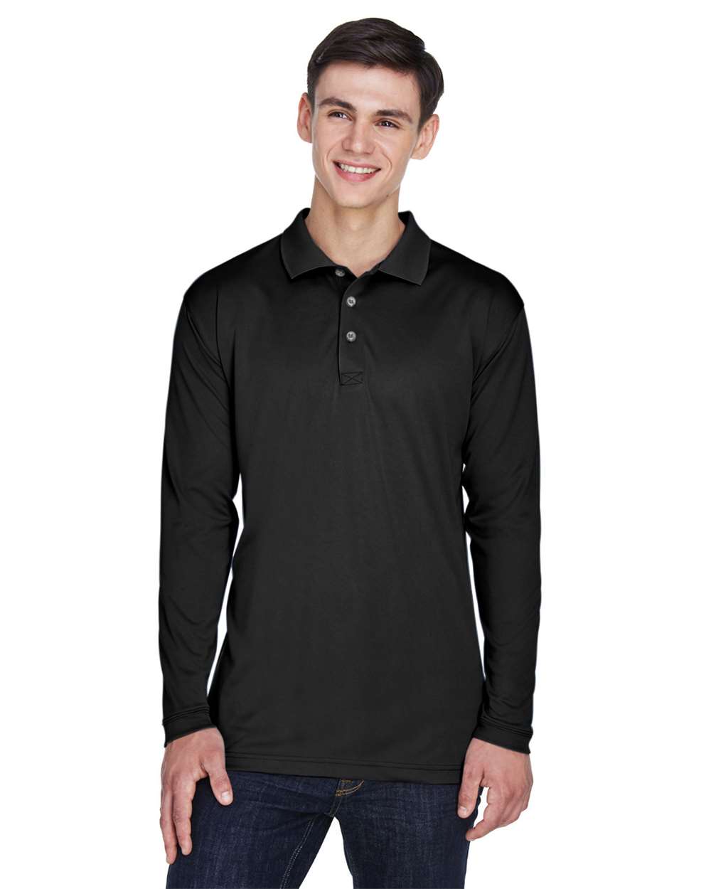 Men's Cool & Dry Sport Long Sleeve Polo