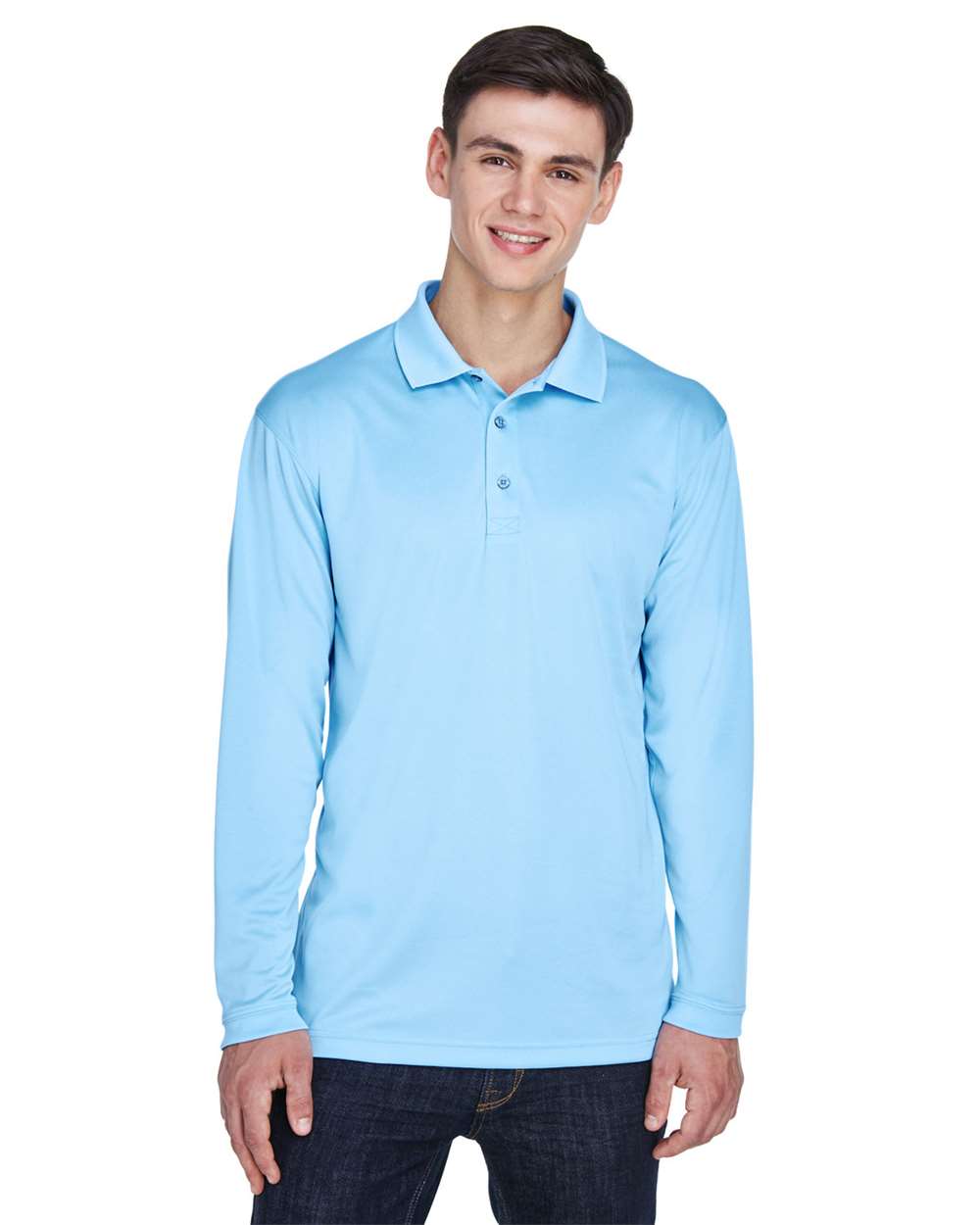 Men's Cool & Dry Sport Long Sleeve Polo