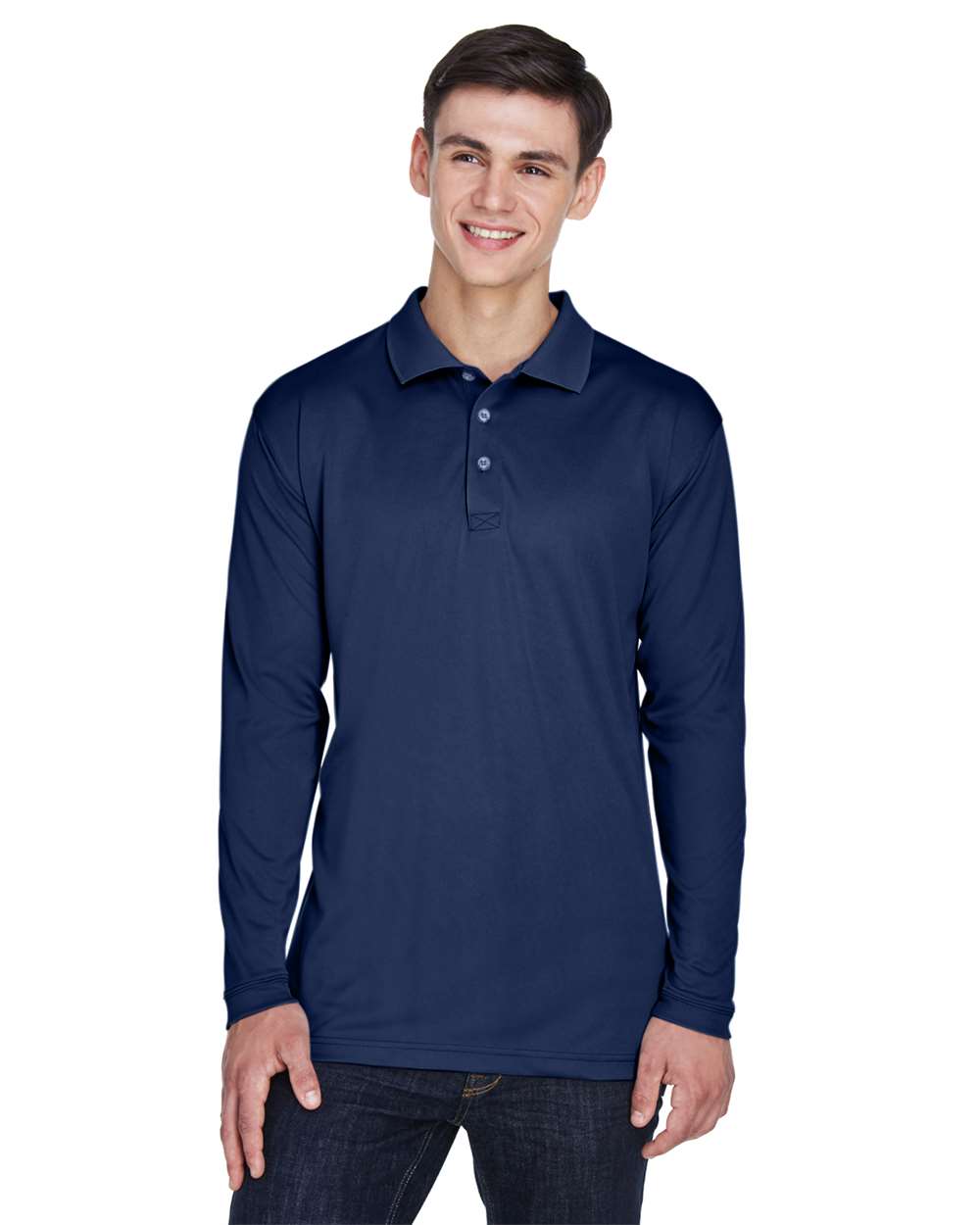 Men's Cool & Dry Sport Long Sleeve Polo