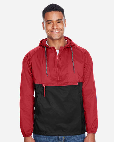 Unisex Packable Hooded Nylon Jacket