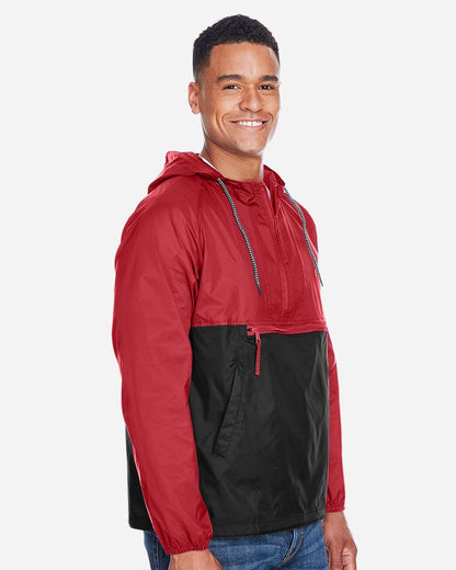 Unisex Packable Hooded Nylon Jacket
