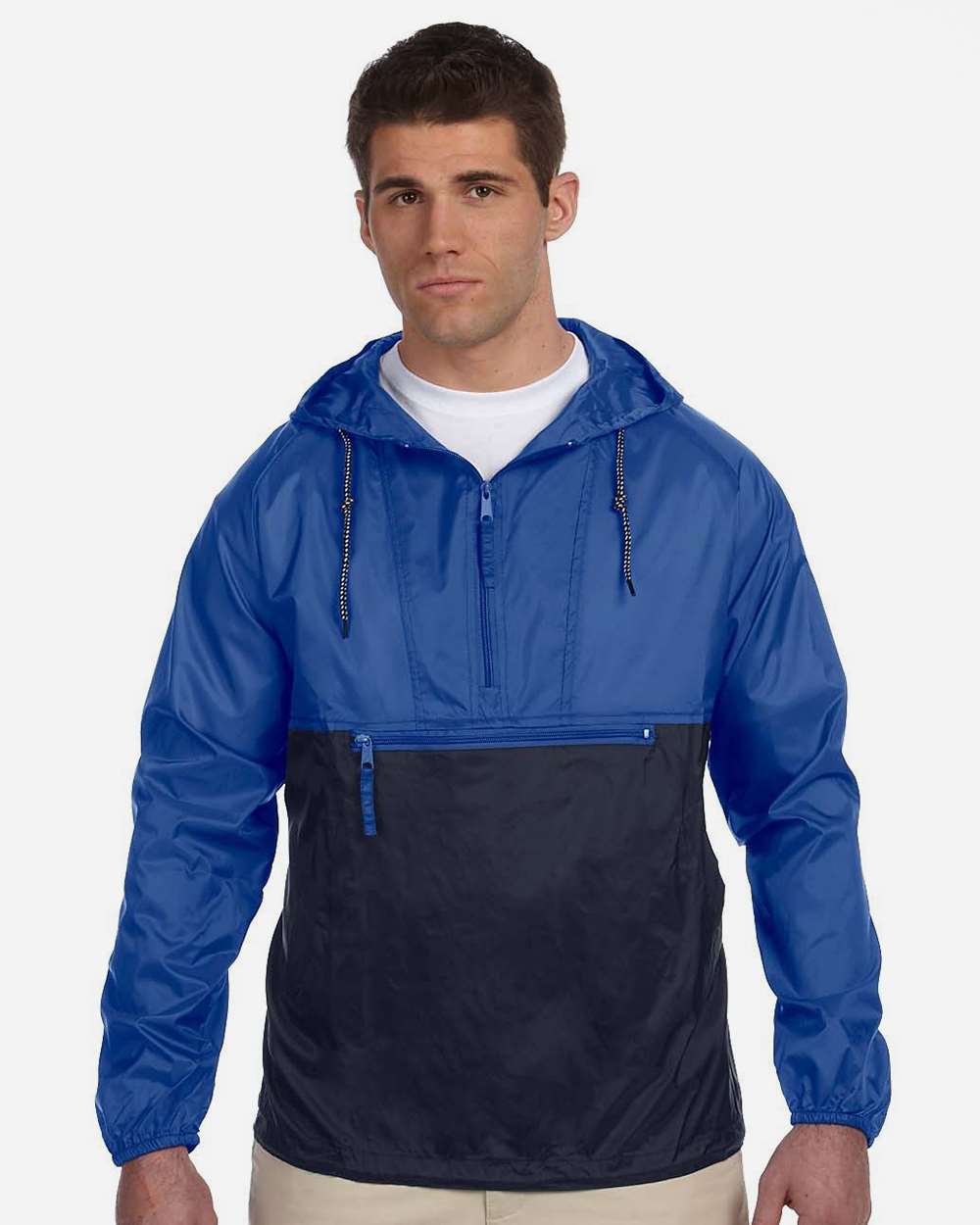 Unisex Packable Hooded Nylon Jacket