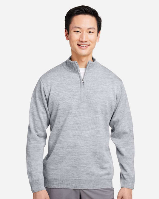 Unisex PilblocÂ™ Quarter-Zip Pullover Sweater
