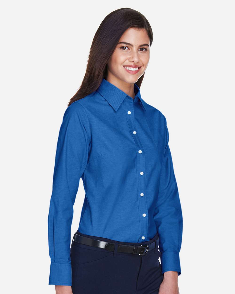 Women's Long Sleeve Oxford Dress Shirt