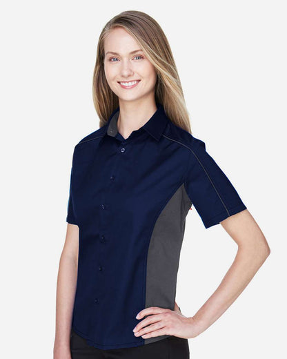 Women's Fuse Colorbloack Twill Short Sleeve Shirt