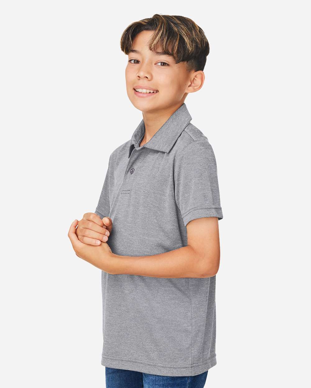 Youth Zone Sonic Heather Performance Polo