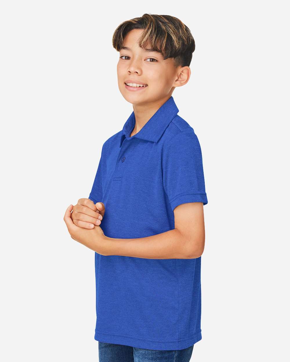 Youth Zone Sonic Heather Performance Polo