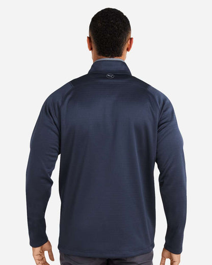 Men's Waffle Fleece Quarter-Zip Pullover