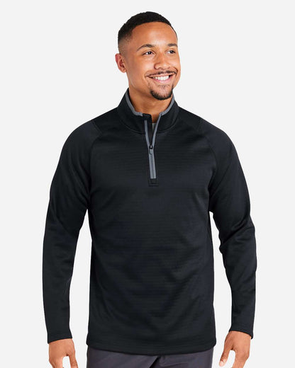Men's Waffle Fleece Quarter-Zip Pullover