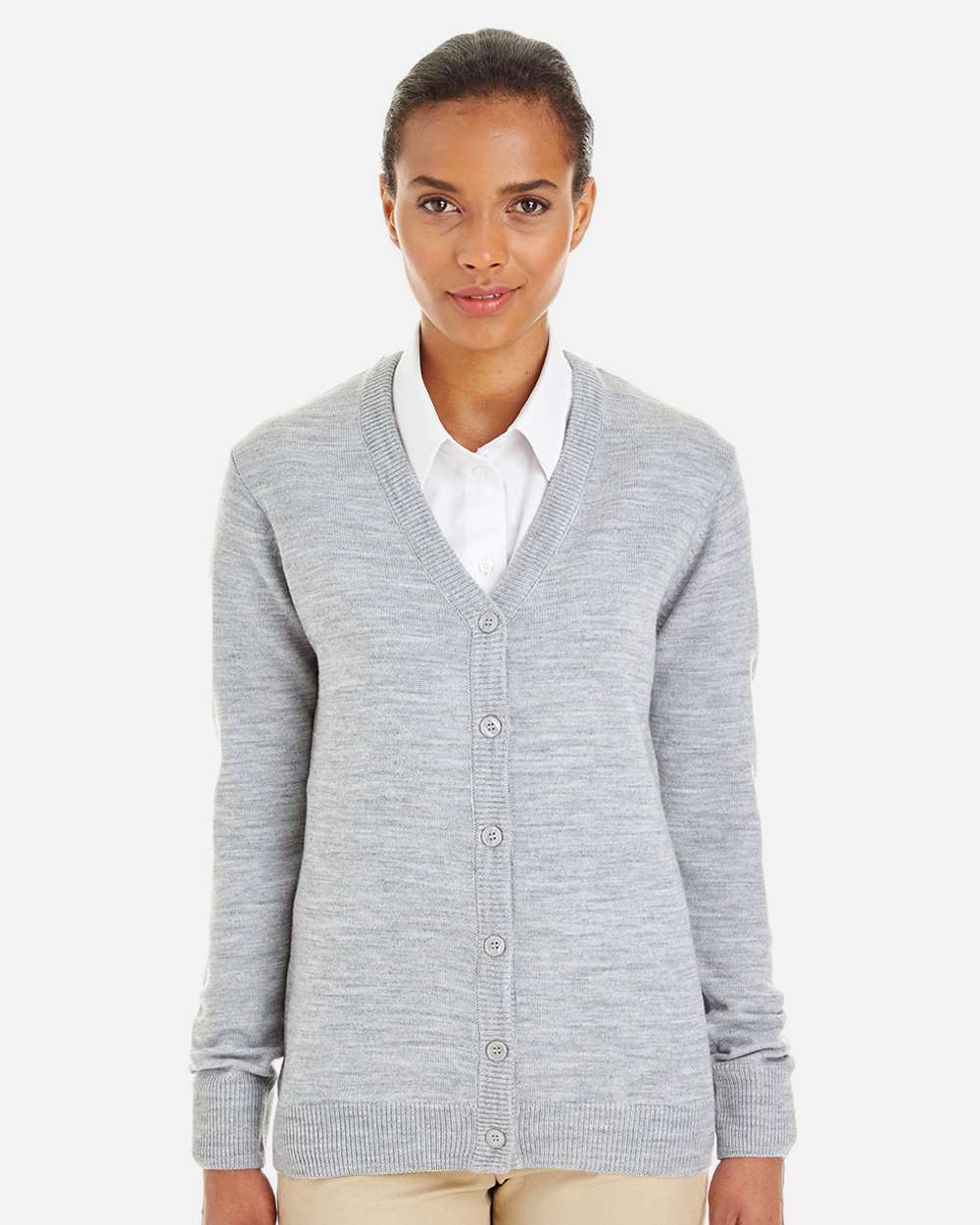 Women's Pilbloc V-Neck Button Cardigan Sweater