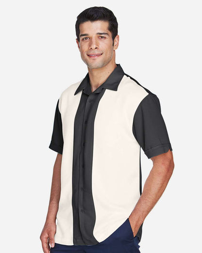 Men's Two-Tone Camp Shirt