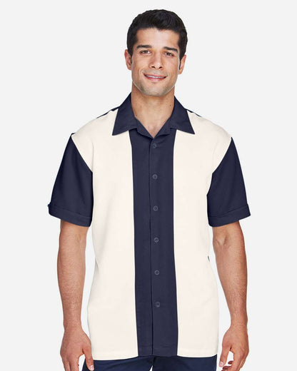 Men's Two-Tone Camp Shirt