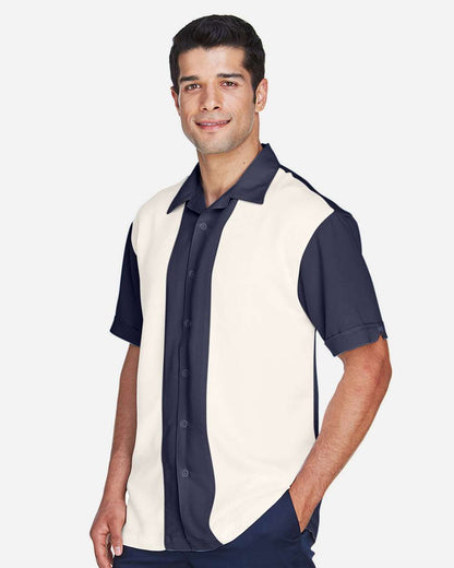 Men's Two-Tone Camp Shirt